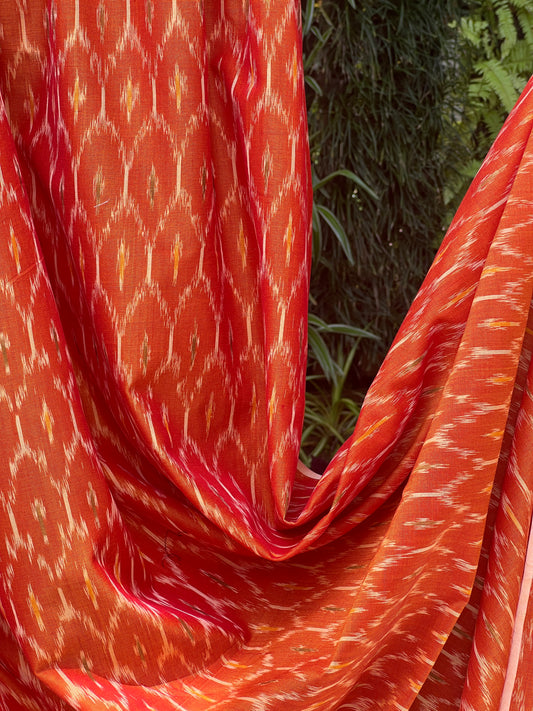 Silk by Cotton Ikat Fabrics