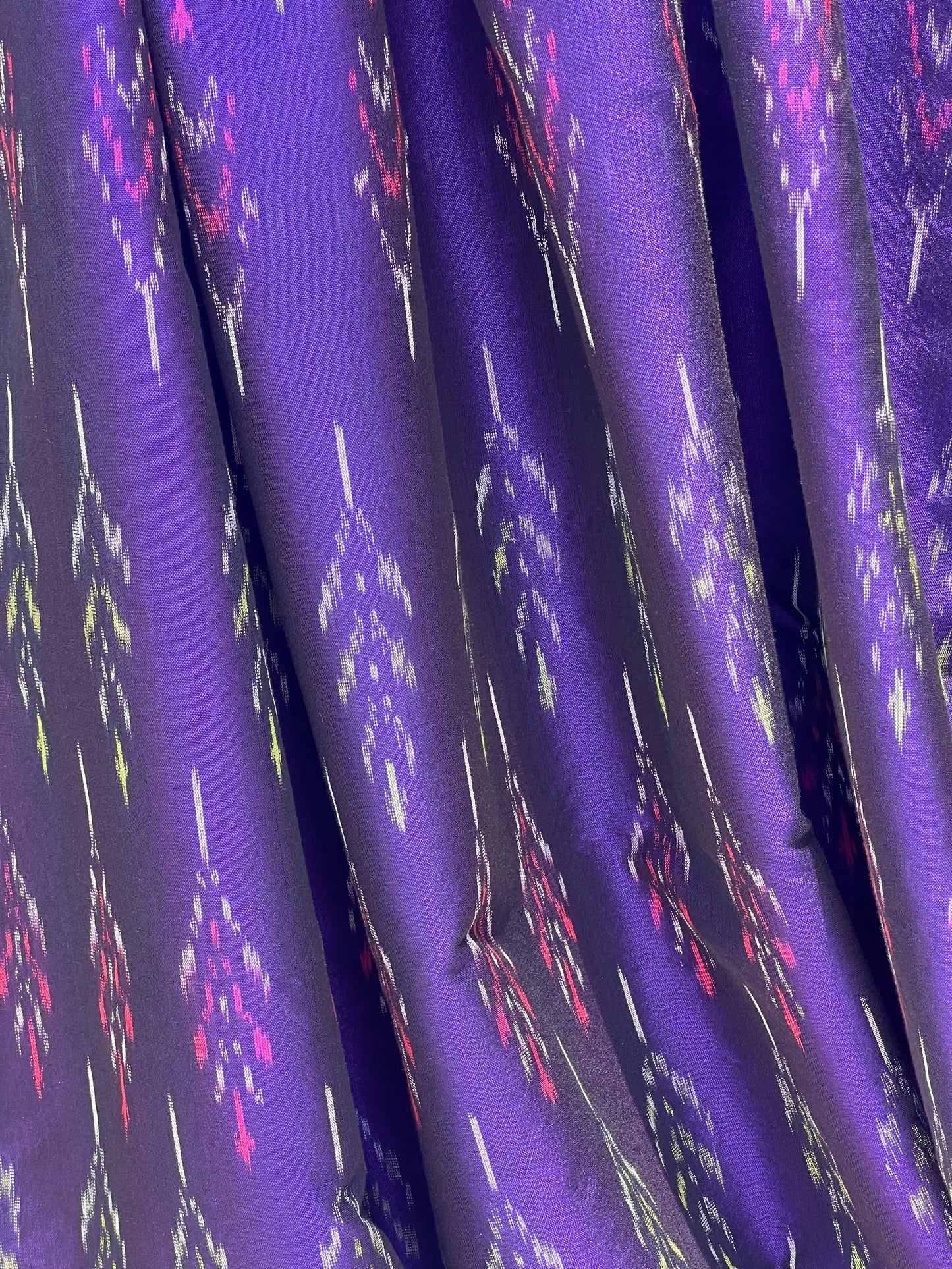 Silk by Cotton Ikat Fabrics