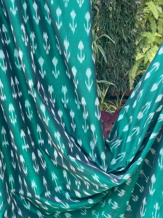 Silk by Cotton Ikat Fabrics