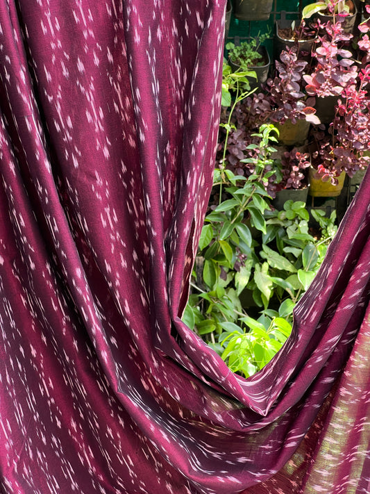 Silk by Cotton Ikat Fabrics