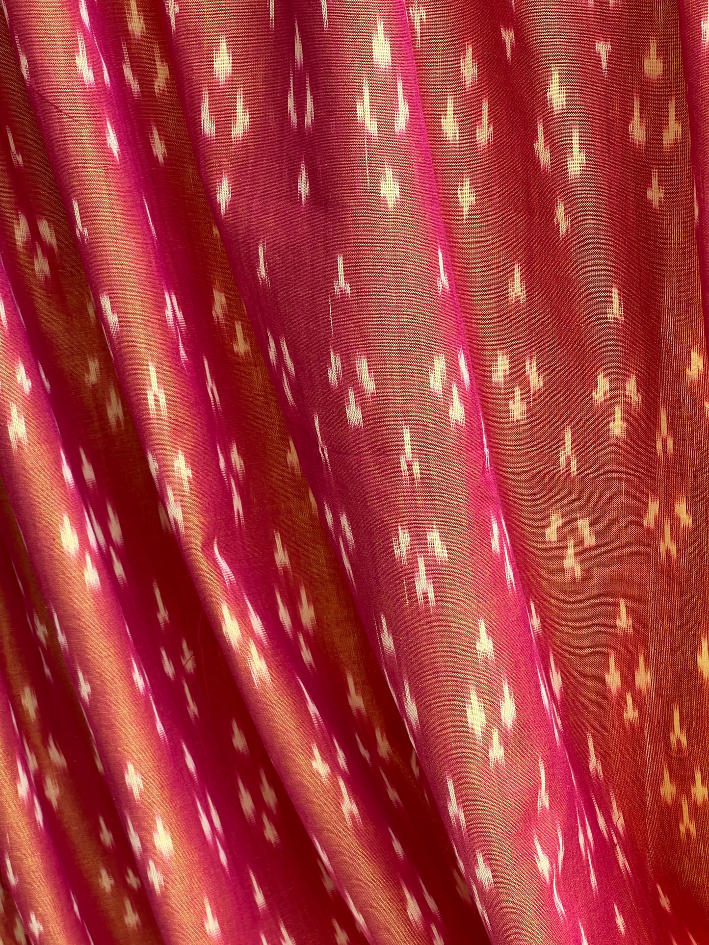 Silk by Cotton Ikat Fabrics