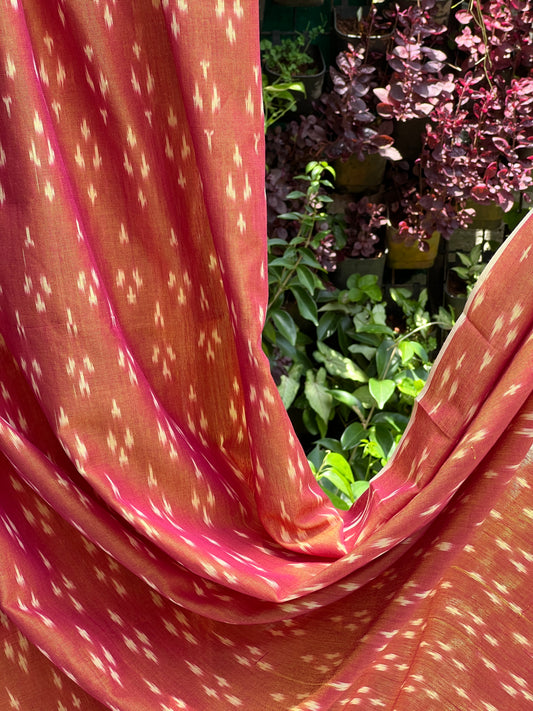 Silk by Cotton Ikat Fabrics