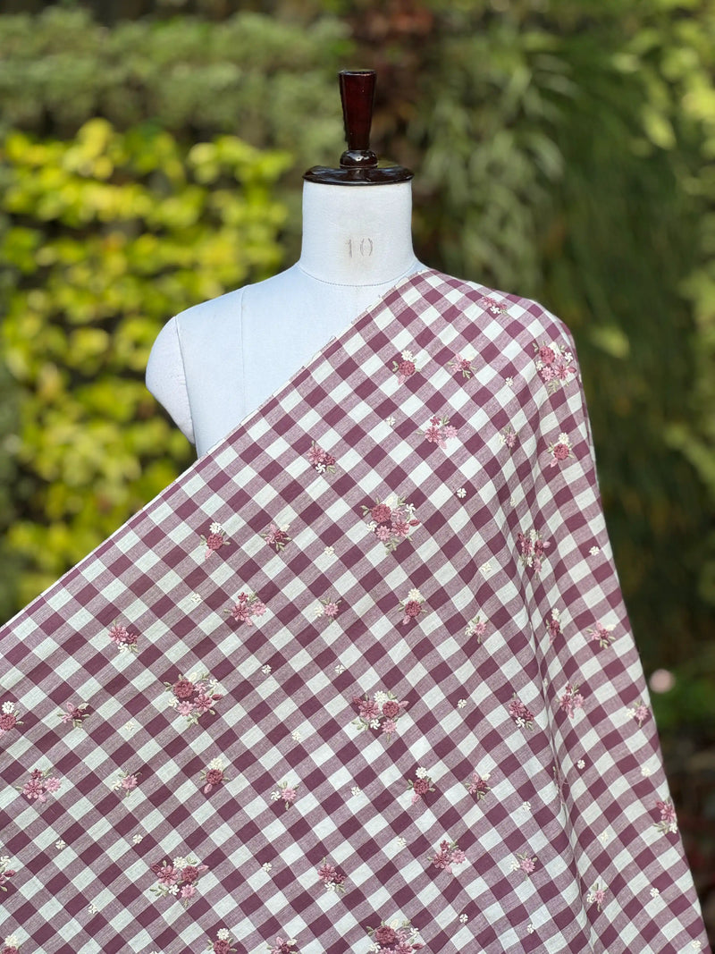 Embroidered Handloom Cotton Fabrics