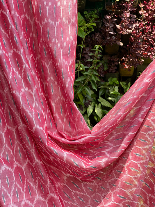 Silk by Cotton Ikat Fabrics