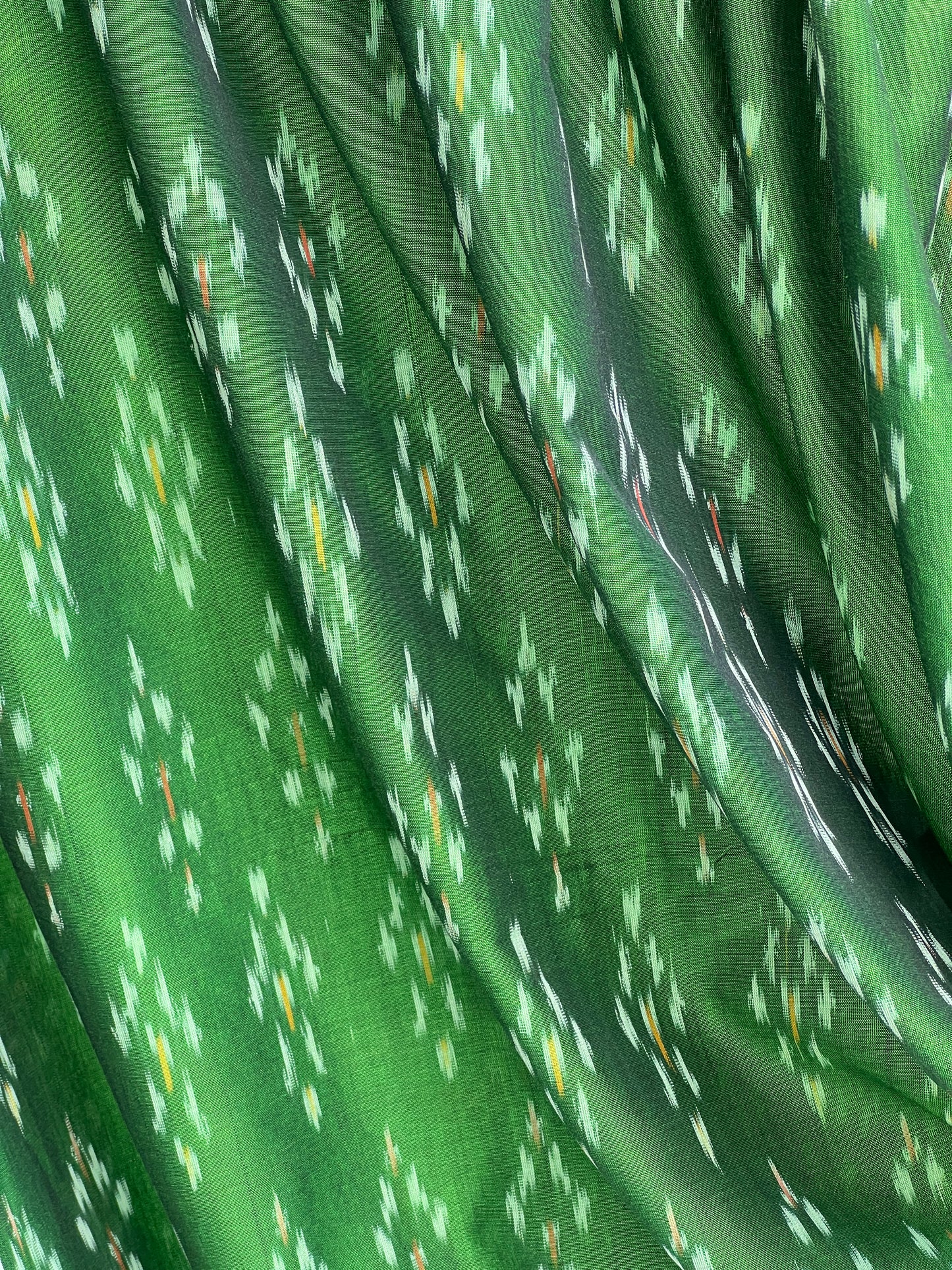 Silk by Cotton Ikat Fabrics