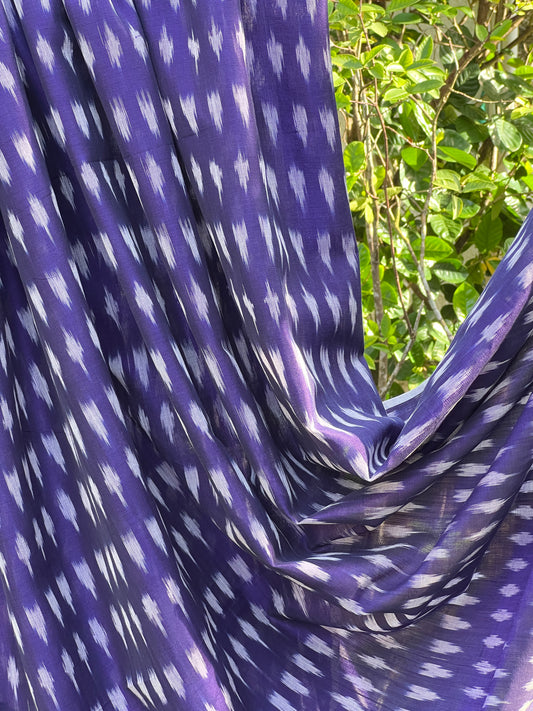 Silk by Cotton Ikat Fabrics