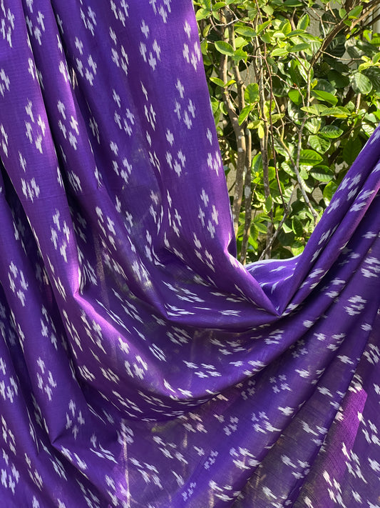 Silk by Cotton Ikat Fabrics