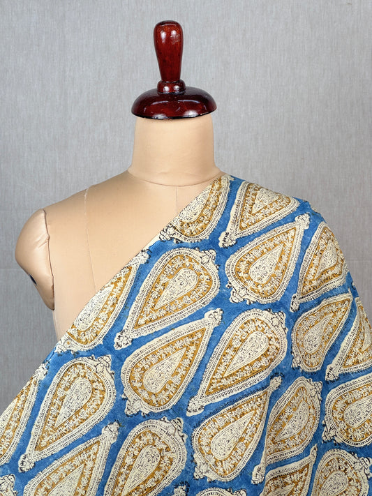 Block printed Mulmul Fabric