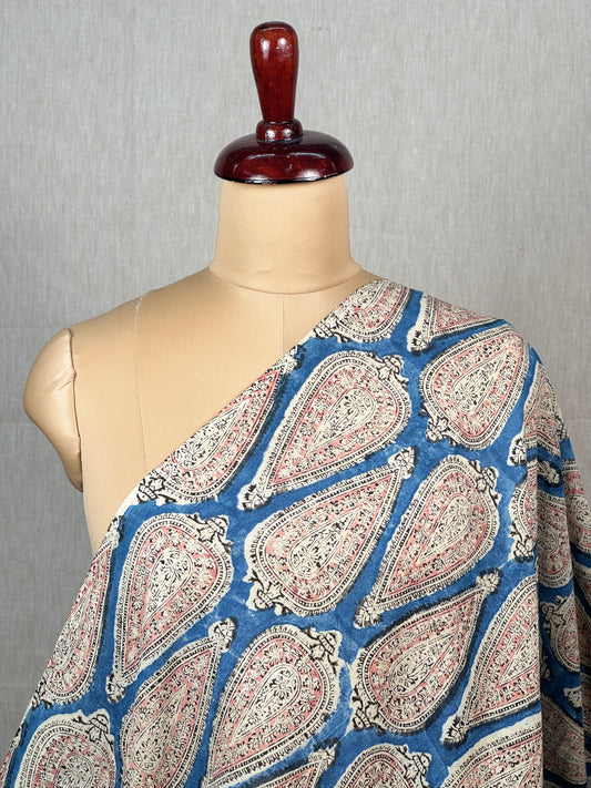 Block printed Mulmul Fabric