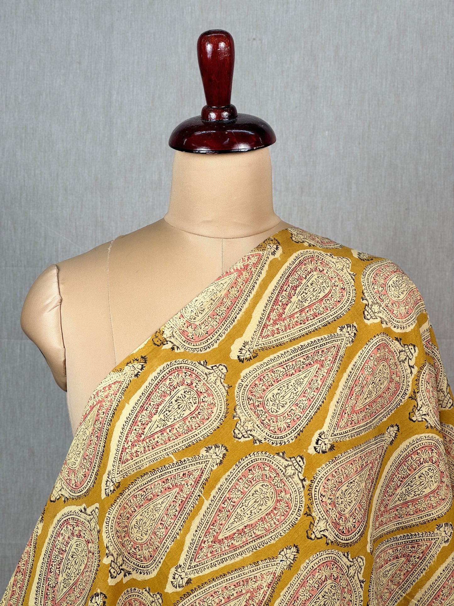 Block printed Mulmul Fabric