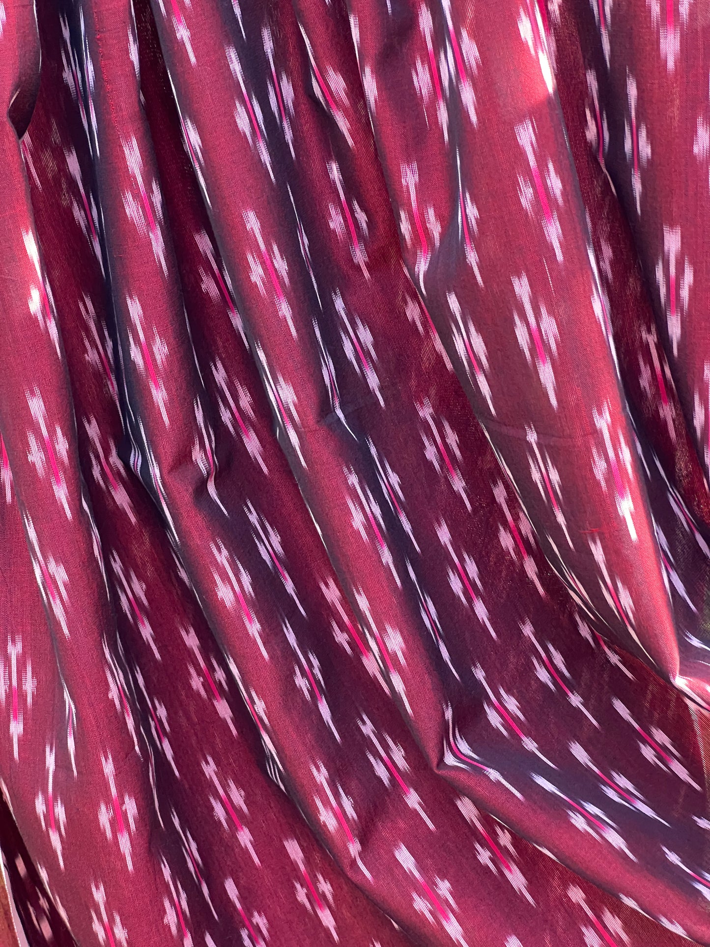 Silk by Cotton Ikat Fabrics