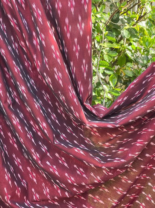 Silk by Cotton Ikat Fabrics