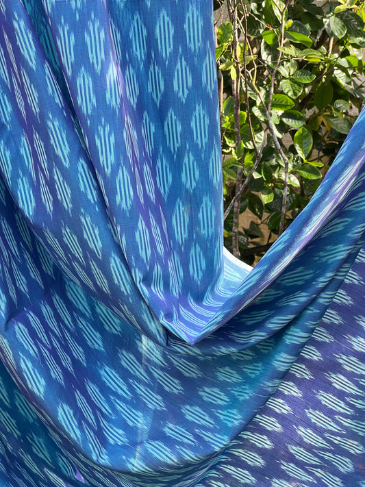 Silk by Cotton Ikat Fabrics