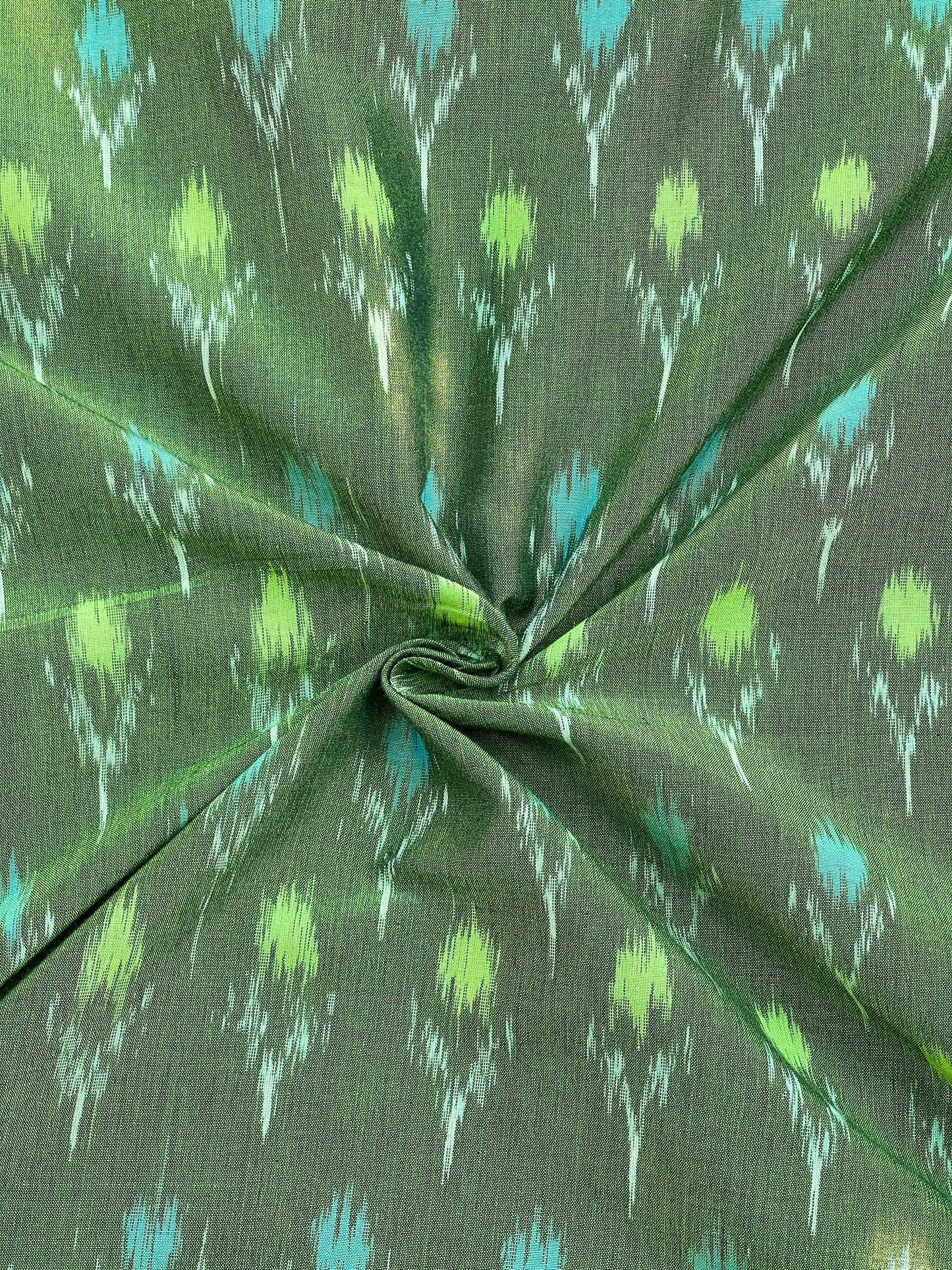 Silk by Cotton Ikat Fabrics