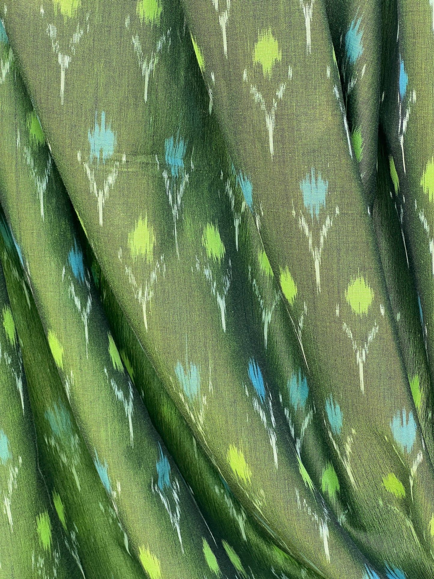Silk by Cotton Ikat Fabrics