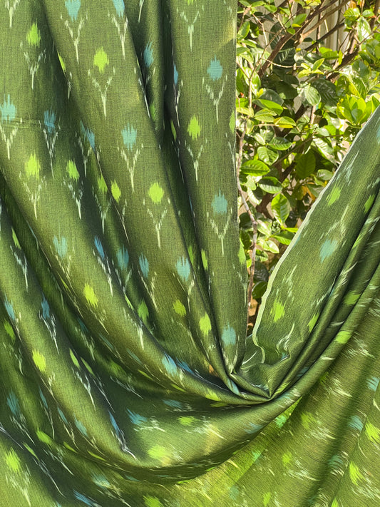 Silk by Cotton Ikat Fabrics