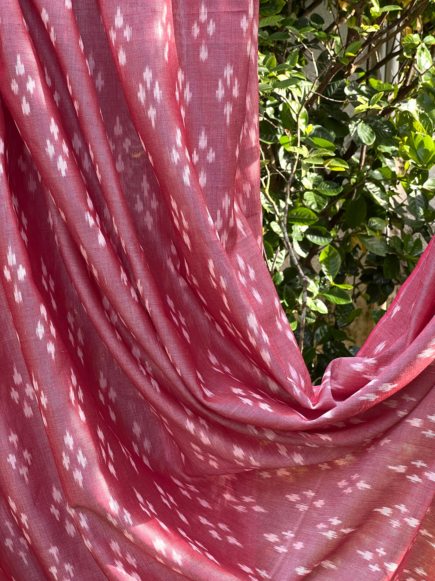 Silk by Cotton Ikat Fabrics