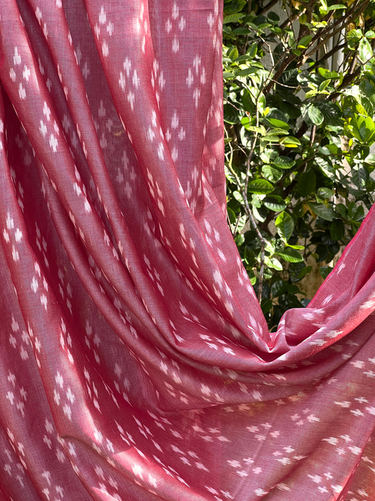 Silk by Cotton Ikat Fabrics