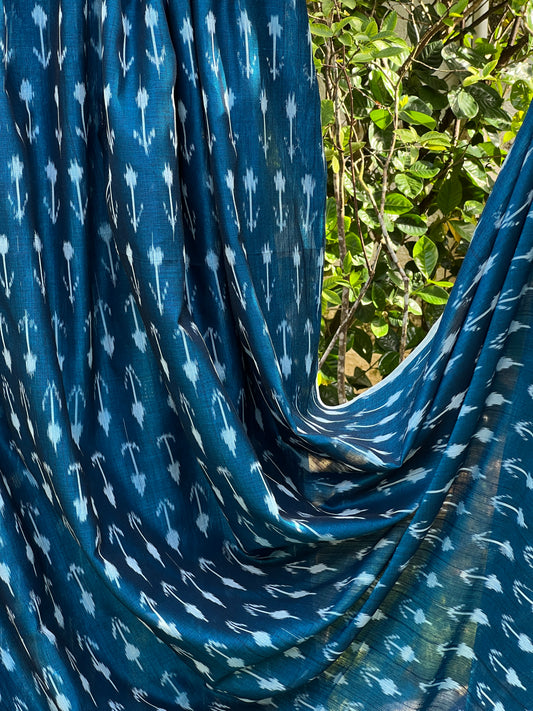 Silk by Cotton Ikat Fabrics
