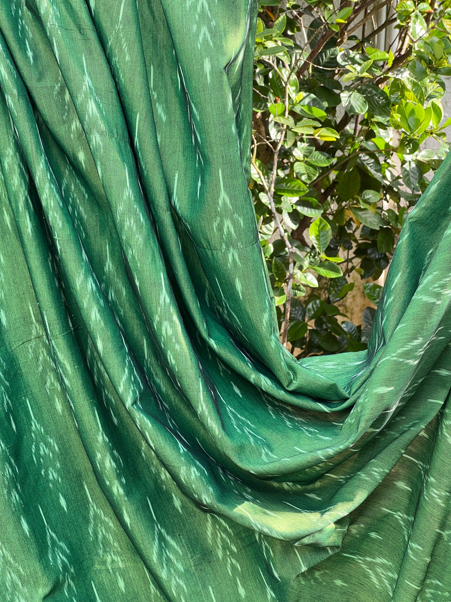 Silk by Cotton Ikat Fabrics