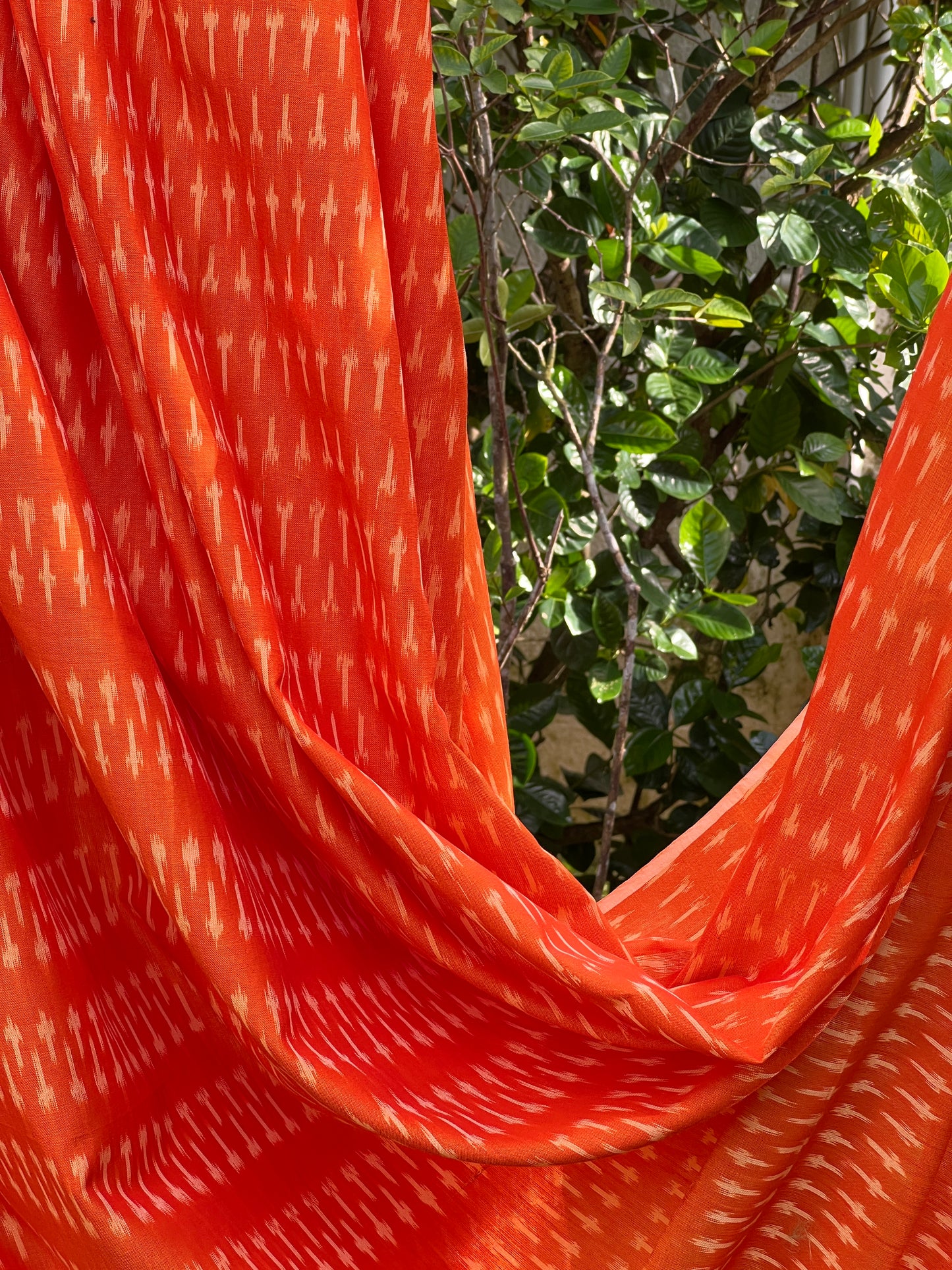 Silk by Cotton Ikat Fabrics