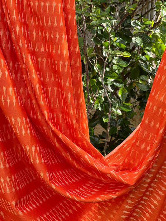 Silk by Cotton Ikat Fabrics