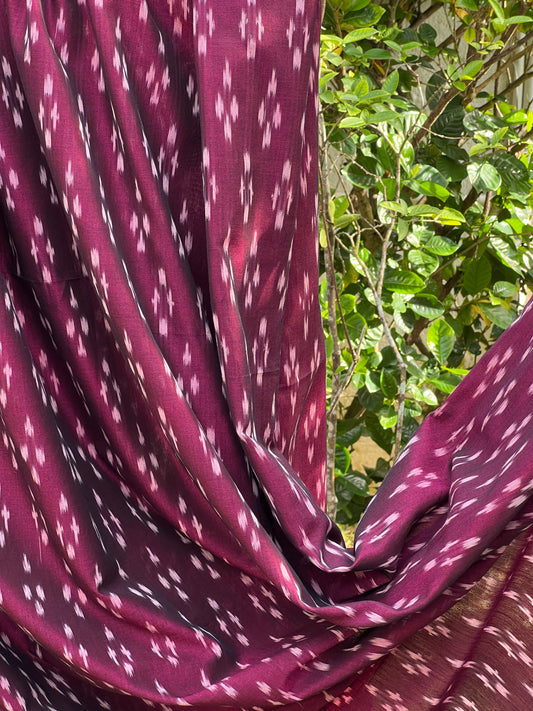 Silk by Cotton Ikat Fabrics