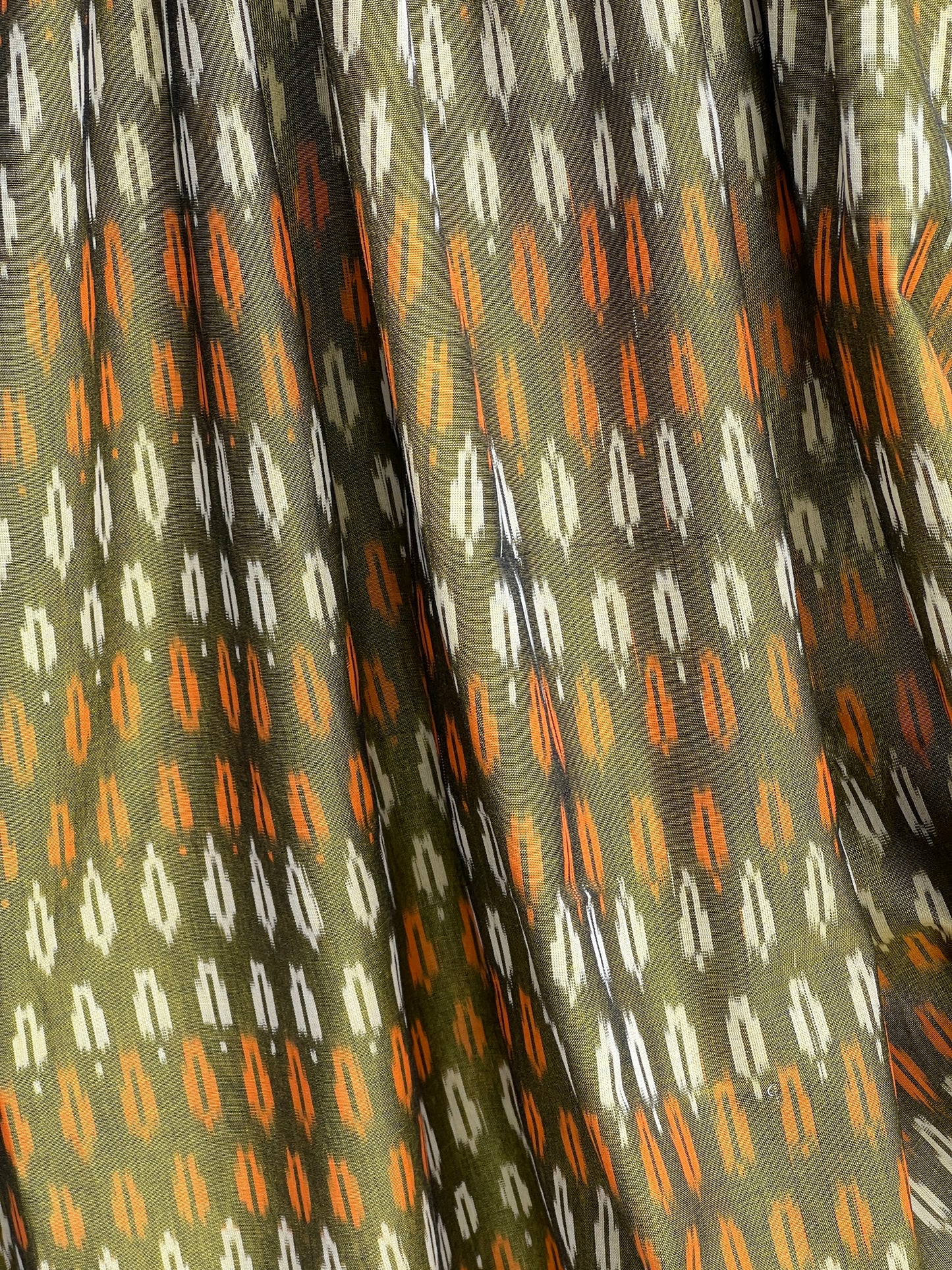 Silk by Cotton Ikat Fabrics