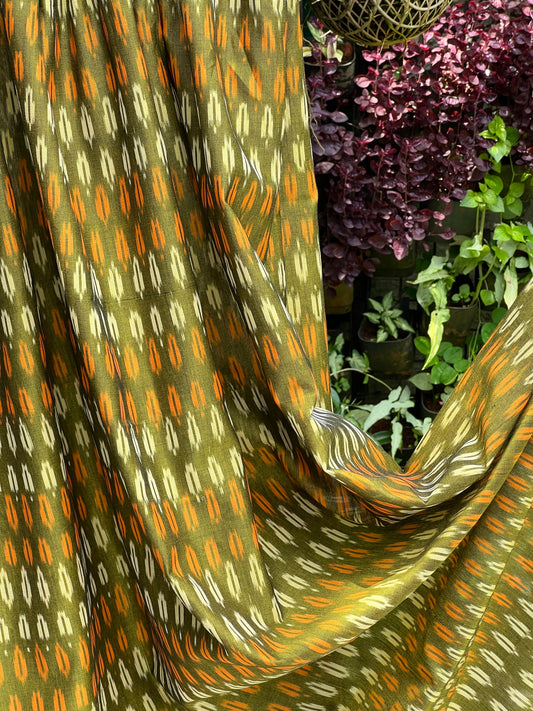 Silk by Cotton Ikat Fabrics