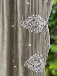 Zari Embroidered Banarasi Silk Chanderi Dupatta