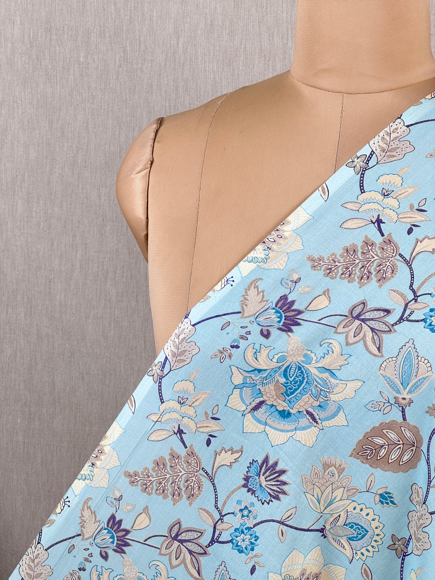 Printed Voile Cotton  Fabric +
