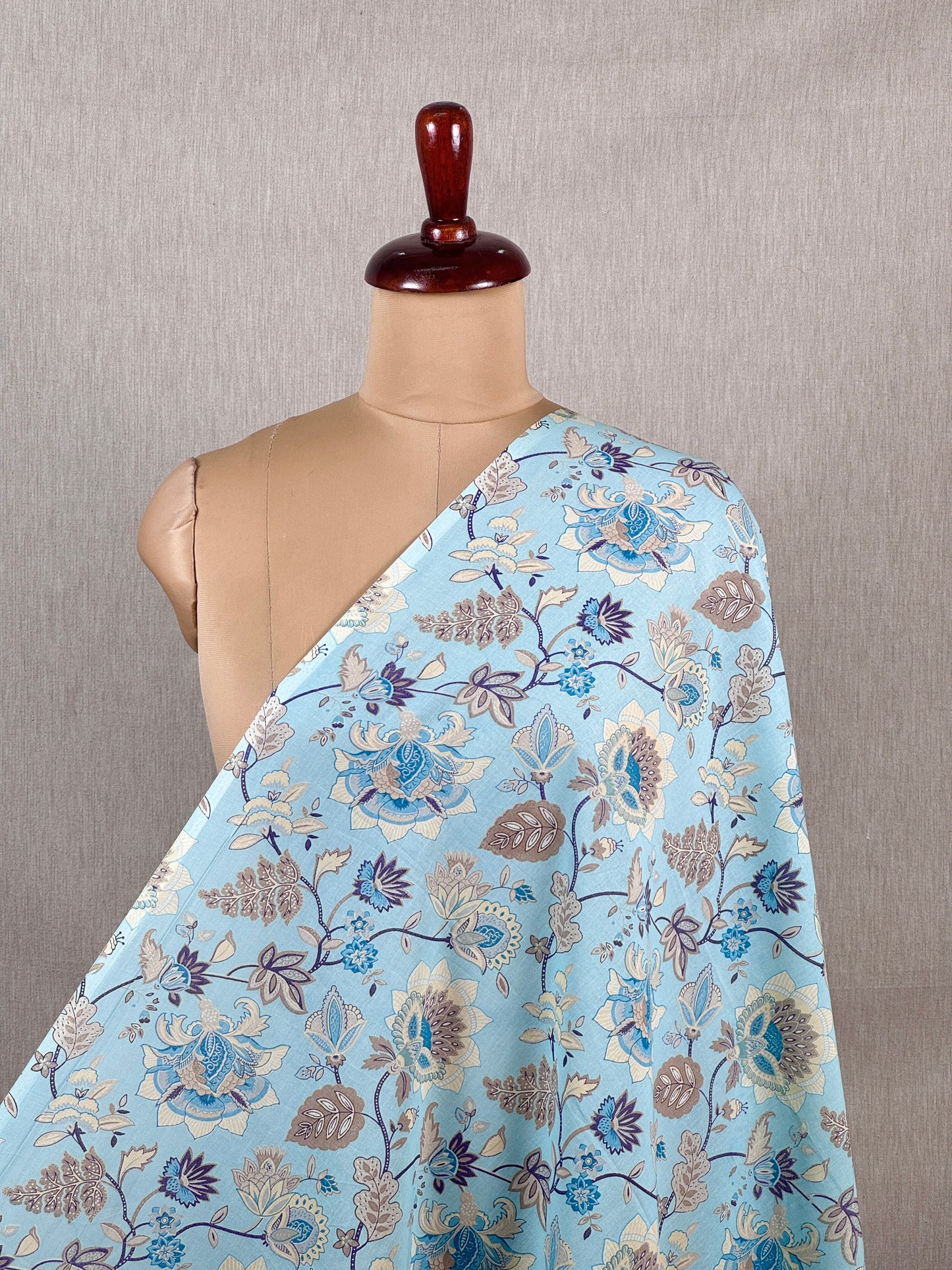 Printed Voile Cotton  Fabric +