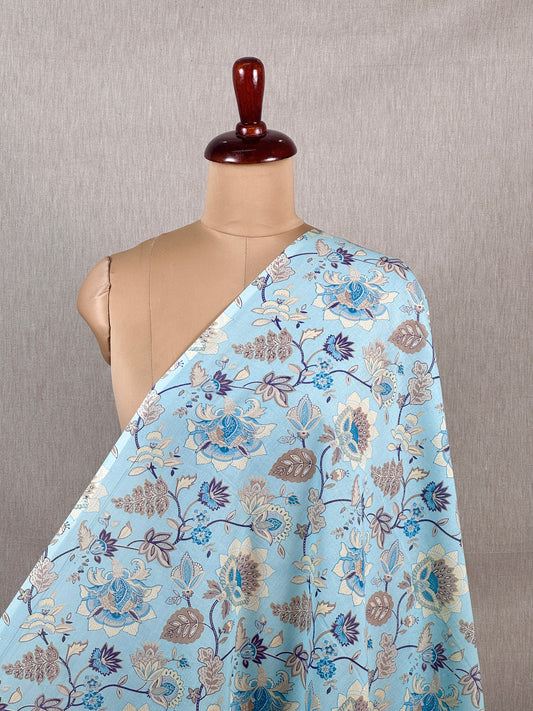 Printed Voile Cotton  Fabric +