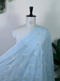 Embroidered  40 Lee Gauze Linen Fabric