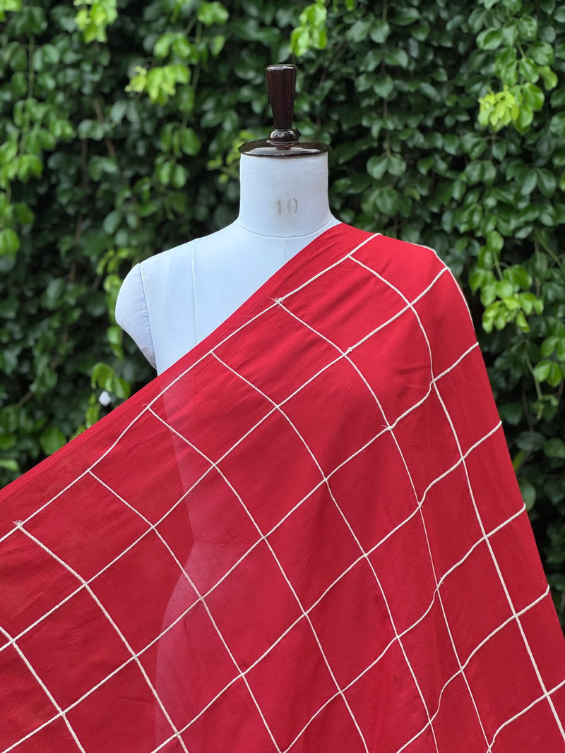 Embroidered santoon Fabric