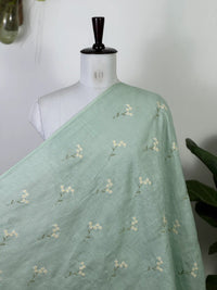 Embroidered  40 Lee Gauze Linen Fabric