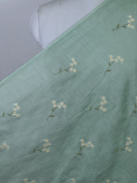 Embroidered  40 Lee Gauze Linen Fabric