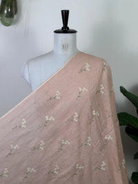 Embroidered  40 Lee Gauze Linen Fabric