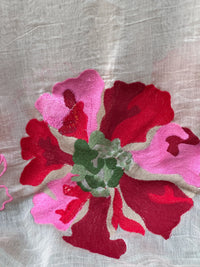 Border Embroidered 40 gm Banarasi Chanderi Fabric