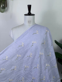 Embroidered  40 Lee Gauze Linen Fabric