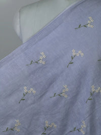 Embroidered  40 Lee Gauze Linen Fabric