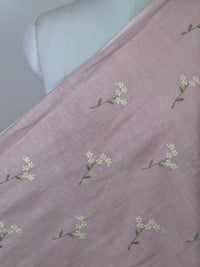 Embroidered  40 Lee Gauze Linen Fabric