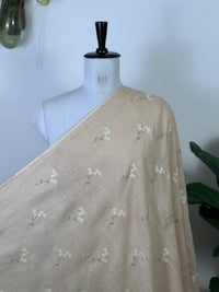 Embroidered  40 Lee Gauze Linen Fabric