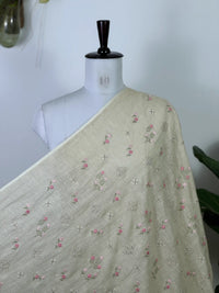 Embroidered  40 Lee Gauze Linen Fabric