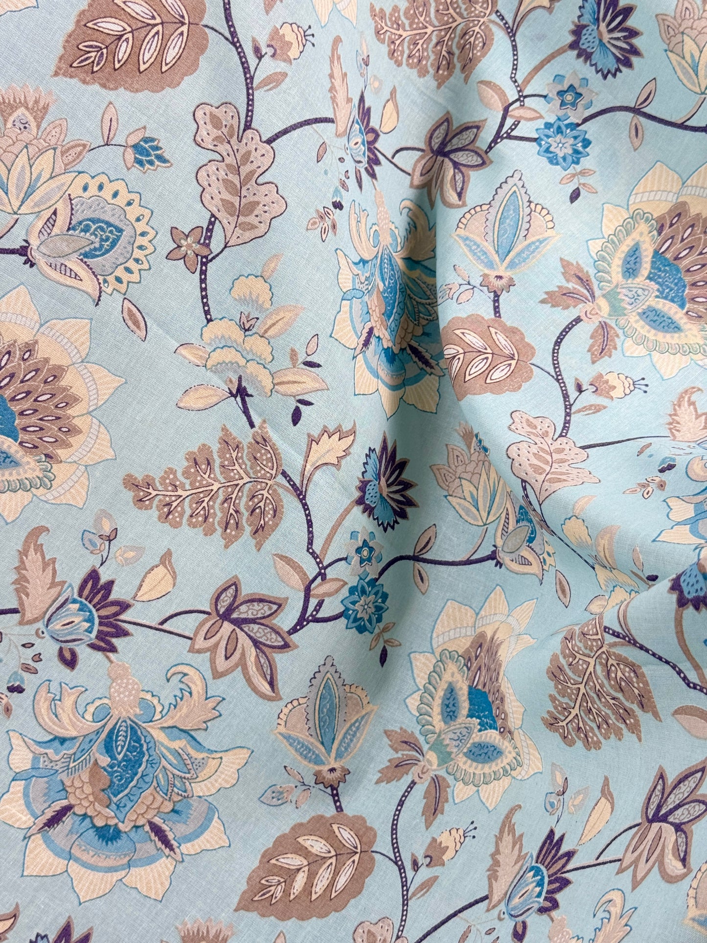 Printed Voile Cotton  Fabric +