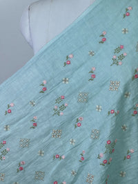 Embroidered  40 Lee Gauze Linen Fabric