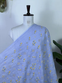 Embroidered  40 Lee Gauze Linen Fabric