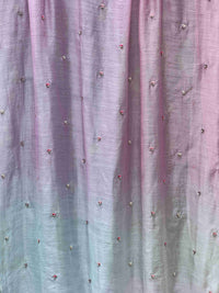 Pearl Embroidered 4D Banarasi Silk Chanderi Fabrics