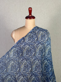 Printed Mul Chanderi Fabric