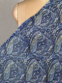 Printed Mul Chanderi Fabric